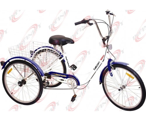  6-Speed SHIMANO Shifter 24" 3-Wheel Adult Tricycle Bicycle Trike Cruise Bike/Falcon